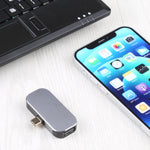 Adaptateur 3 en 1 USB-C / Type-C mâle vers USB-C / Type-C charge + USB + DP femelle, USB-C / Type-C + USB + DP