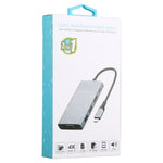 Station d'accueil multifonction USB-C 7 en 1 Double USB 3.0 + TF/SD + HDMI/VGA + Jack 3,5mm + Type-C / USB-C, 2xUSB3.0+TF/SD+HDMI/VGA+3,5mm
