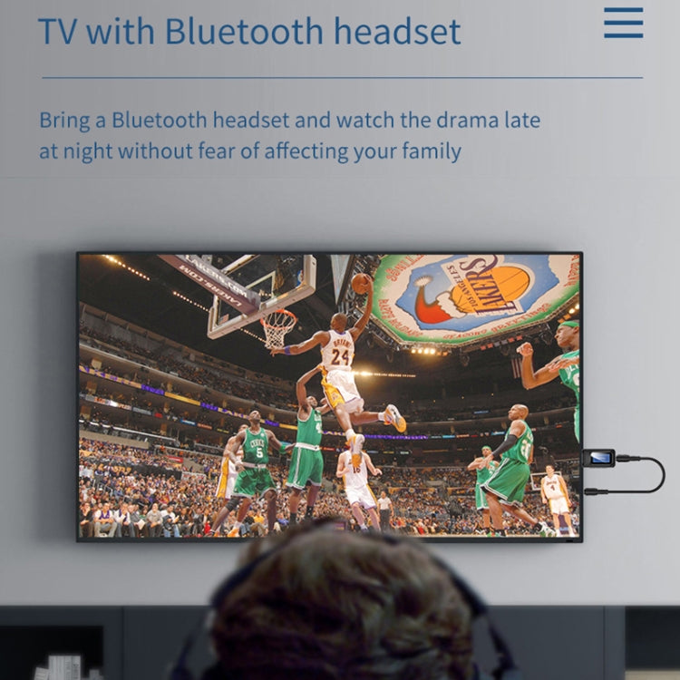 T11B Adaptateur audio émetteur et récepteur Bluetooth 5.0 USB 2-en-1 avec écran LCD, T11B