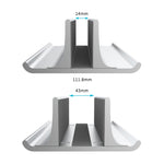 Support vertical de rangement radiatif universel portable en alliage d'aluminium à fente unique, largeur réglable pour ordinateur portable, noir à fente unique