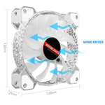 Ventilateur de refroidissement RGB COOLMOON 120mm PWM 6PIN S1 ARGB, CM-S1