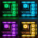 Ventilateur de refroidissement RGB COOLMOON 120mm PWM 6PIN S1 ARGB, CM-S1