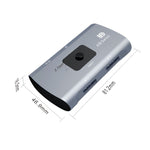 Commutateur DP bidirectionnel Z57 DP femelle x 2 vers USB-C / Type-C + DP femelle, Z57