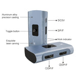Commutateur DP bidirectionnel Z57 DP femelle x 2 vers USB-C / Type-C + DP femelle, Z57