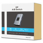Commutateur DP bidirectionnel Z57 DP femelle x 2 vers USB-C / Type-C + DP femelle, Z57