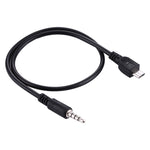 Câble audio AUX 3,5mm mâle vers Micro USB mâle, longueur : environ 40cm, Micro USB 40cm