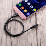 Câble audio AUX 3,5mm mâle vers Micro USB mâle, longueur : environ 40cm, Micro USB 40cm
