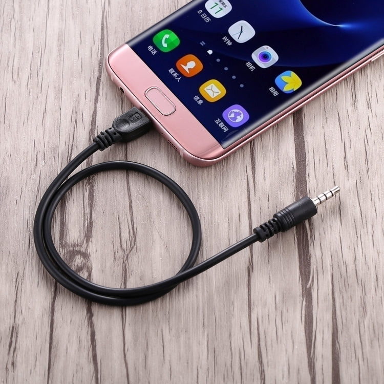 Câble audio AUX 3,5mm mâle vers Micro USB mâle, longueur : environ 40cm, Micro USB 40cm
