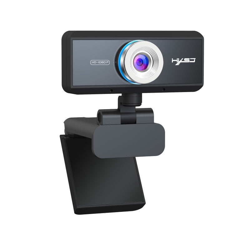 HXSJ S4 Webcam PC vidéo 1080P HD à mise au point manuelle réglable à 180 degrés avec microphone