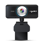 HXSJ S4 Webcam PC vidéo 1080P HD à mise au point manuelle réglable à 180 degrés avec microphone