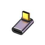 Adaptateur d'angle vertical USB-C/Type-C femelle vers USB-C/Type-C mâle 240W 40Gbps avec lumière, adaptateur d'angle vertical