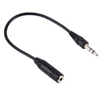 Câble convertisseur mâle 3,5 mm vers femelle 2,5 mm, longueur : 25 cm, longueur : 25 cm