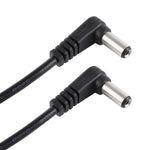 Câble prise d'alimentation DC coudée mâle 5,5 x 2,1 mm vers mâle 5,5 x 2,1 mm 30 cm 5A, DC 12-24V