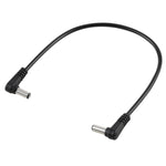 Câble prise d'alimentation DC coudée mâle 5,5 x 2,1 mm vers mâle 5,5 x 2,1 mm 30 cm 5A, DC 12-24V
