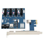 Carte Convertisseur PCI-E vers PCI-E 1 vers 4 Carte Express 1 X avec 4 Ports PCI-E