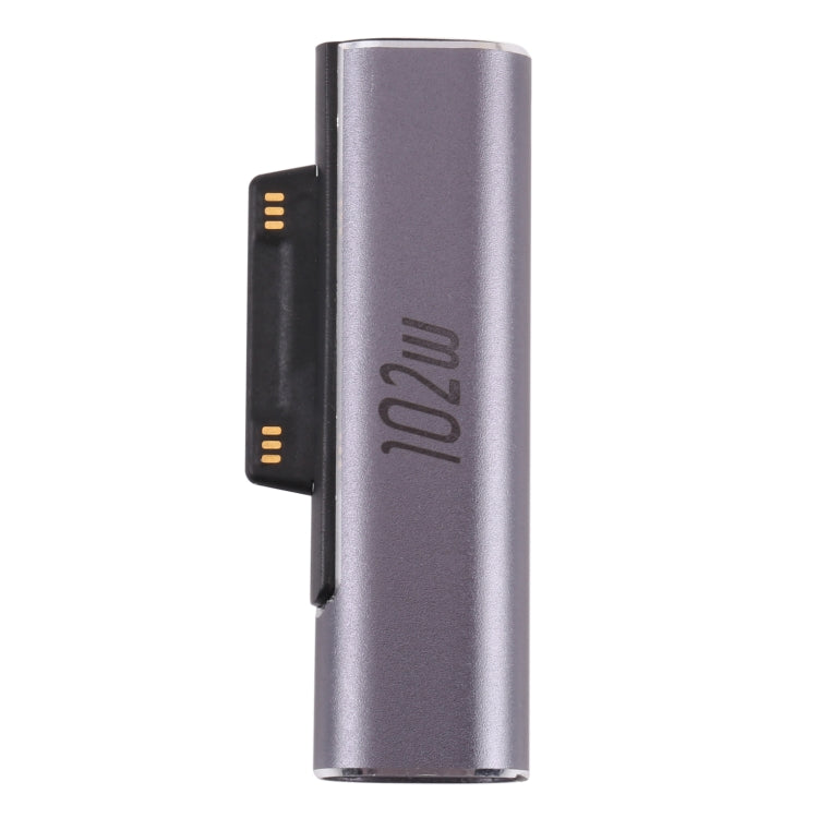 Adaptateur de Charge USB-C / Type-C 102W Femelle pour Microsoft Surface Pro 3 / 4 / 5 / 6 / 7 / Surface Go