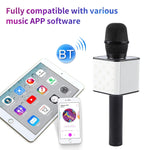 Microphone condensateur sans fil Bluetooth SDRD SD-08 à double haut-parleur, haute qualité sonore, KTV karaoké portable
