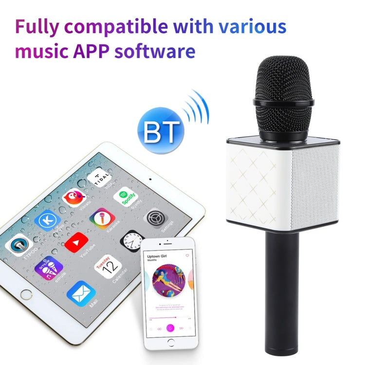 Microphone condensateur sans fil Bluetooth SDRD SD-08 à double haut-parleur, haute qualité sonore, KTV karaoké portable