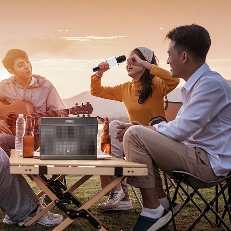 Microphone condensateur sans fil Bluetooth SDRD SD-08 à double haut-parleur, haute qualité sonore, KTV karaoké portable