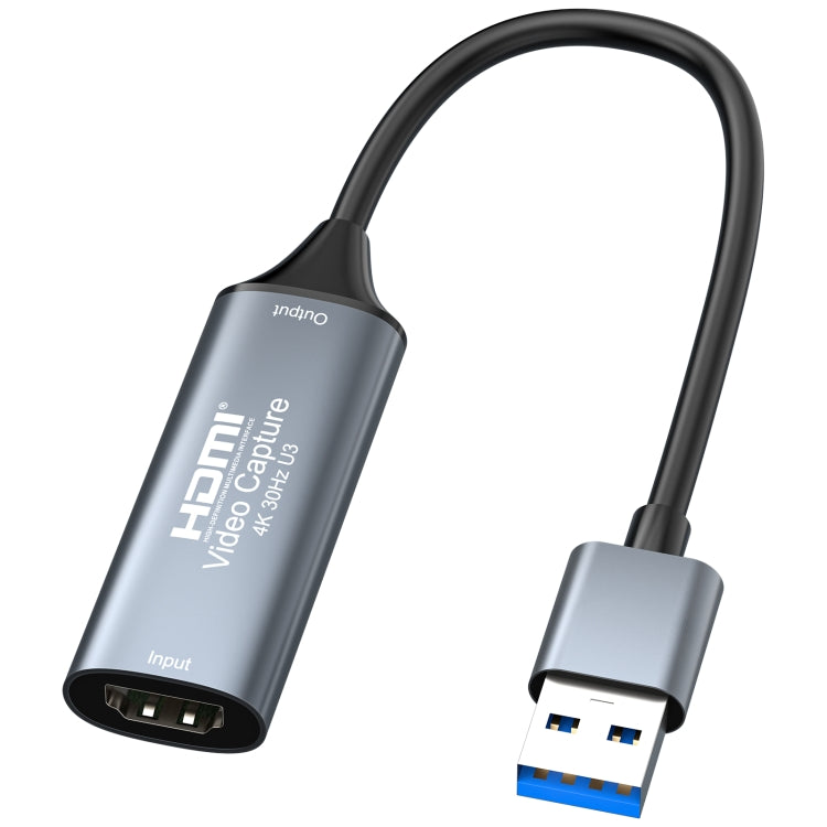 Carte de Capture Vidéo HD 4K 30Hz HDMI vers USB3.0 avec Câble, HDMI vers USB3.0