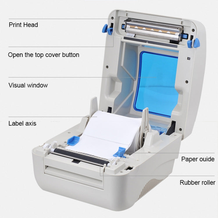 Imprimante à codes-barres thermique à calibration automatique Xprinter XP-460B port USB, XP-460B
