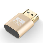Adaptateur d'Affichage Virtuel VGA HDMI 1.4 DDC EDID Dummy Plug Émulateur d'Écran Sans Tête, Rose, Gris, Or, Rouge, Argent