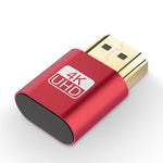 Adaptateur d'Affichage Virtuel VGA HDMI 1.4 DDC EDID Dummy Plug Émulateur d'Écran Sans Tête, Rose, Gris, Or, Rouge, Argent