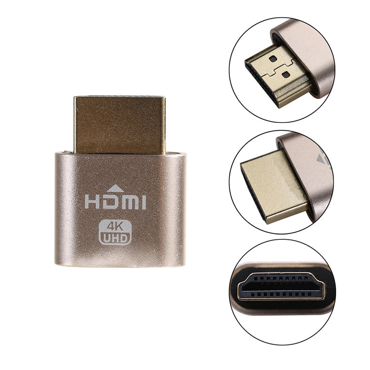 Adaptateur d'Affichage Virtuel VGA HDMI 1.4 DDC EDID Dummy Plug Émulateur d'Écran Sans Tête, Rose, Gris, Or, Rouge, Argent