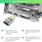 Adaptateur d'Affichage Virtuel VGA HDMI 1.4 DDC EDID Dummy Plug Émulateur d'Écran Sans Tête, Rose, Gris, Or, Rouge, Argent