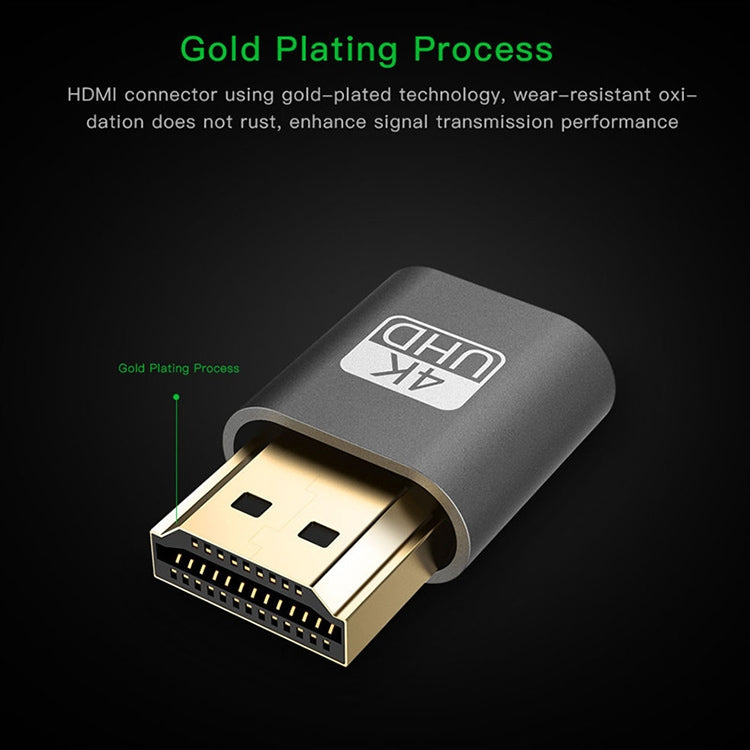 Adaptateur d'Affichage Virtuel VGA HDMI 1.4 DDC EDID Dummy Plug Émulateur d'Écran Sans Tête, Rose, Gris, Or, Rouge, Argent