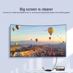 Câble adaptateur vidéo HD 2K 7563s USB-C / Type-C femelle vers HDMI mâle, longueur du câble : 1m