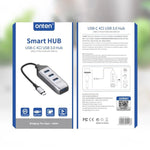Station d'Accueil Multifonctionnelle Onten 95118U HUB Convertisseur USB-C / Type-C vers 4 Ports USB 3.0 4 en 1, 95118U