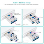 Lecteur de carte TF / SD i-Flash 3 en 1 NK-208 pour appareils 8 broches + USB 2.0 + Micro USB (Noir), NK-208 Blanc, NK-208 Noir