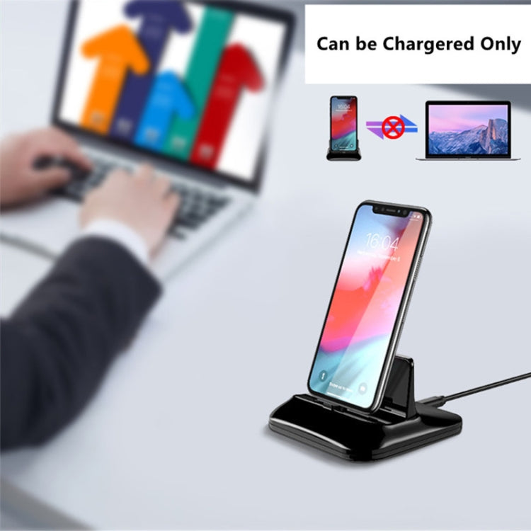 XBX-02 Base de chargement magnétique 3 en 1 avec fiches 8 broches + USB-C / Type-C + Micro USB, XBX-02