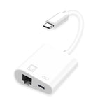 Adaptateur mâle 2-en-1 USB-C / Type-C vers Ethernet + alimentation femelle Type-C NK-1035 TC, NK-1035 TC