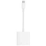 Adaptateur mâle 2-en-1 USB-C / Type-C vers Ethernet + alimentation femelle Type-C NK-1035 TC, NK-1035 TC