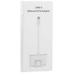 Adaptateur 3 en 1 USB-C / Type-C Mâle vers USB + Ethernet RJ45 100M + Alimentation Type-C Femelle, 3 en 1
