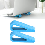 2 supports pour ordinateur portable simples réglables en hauteur pour une meilleure dissipation de la chaleur