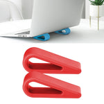 2 supports pour ordinateur portable simples réglables en hauteur pour une meilleure dissipation de la chaleur