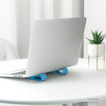 2 supports pour ordinateur portable simples réglables en hauteur pour une meilleure dissipation de la chaleur