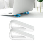 2 supports pour ordinateur portable simples réglables en hauteur pour une meilleure dissipation de la chaleur