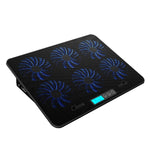 Base d'ordinateur portable ICE COOREL avec contrôle de la vitesse, support de refroidissement silencieux à six ventilateurs, Style: Haut de gamme