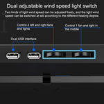 Support d'ordinateur portable à radiateur à cinq cœurs et deux ports USB