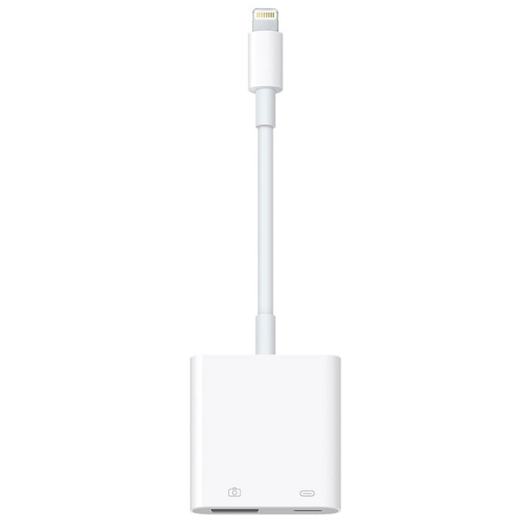 Câble de chargement de données 11 cm mâle 8 broches vers USB et 8 broches Adaptateur de lecteur d'appareil photo, supporte les systèmes à partir d'iOS 9.2