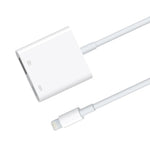 Câble de chargement de données 11 cm mâle 8 broches vers USB et 8 broches Adaptateur de lecteur d'appareil photo, supporte les systèmes à partir d'iOS 9.2