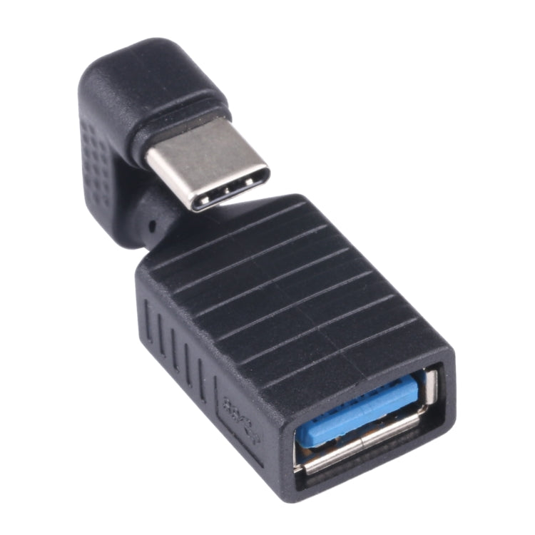 Adaptateur OTG USB-C / Type-C mâle vers USB 3.0 femelle en forme de coude en U, Type-C vers USB 3.0
