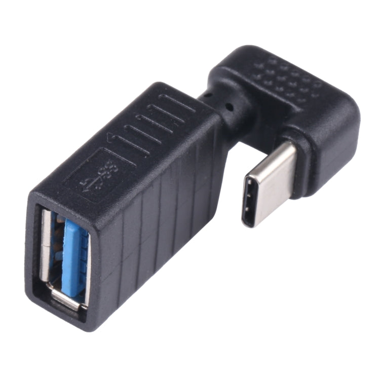 Adaptateur OTG USB-C / Type-C mâle vers USB 3.0 femelle en forme de coude en U, Type-C vers USB 3.0