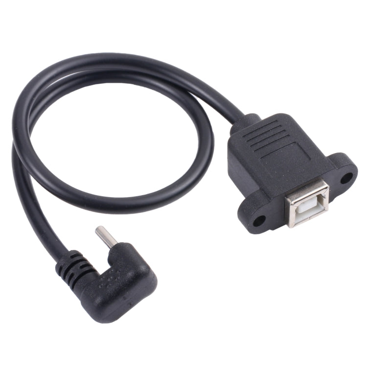Câble connecteur femelle port d'impression carré de type B vers USB-C / Type-C mâle, Type-C vers type B carré