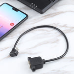 Câble connecteur femelle port d'impression carré de type B vers USB-C / Type-C mâle, Type-C vers type B carré