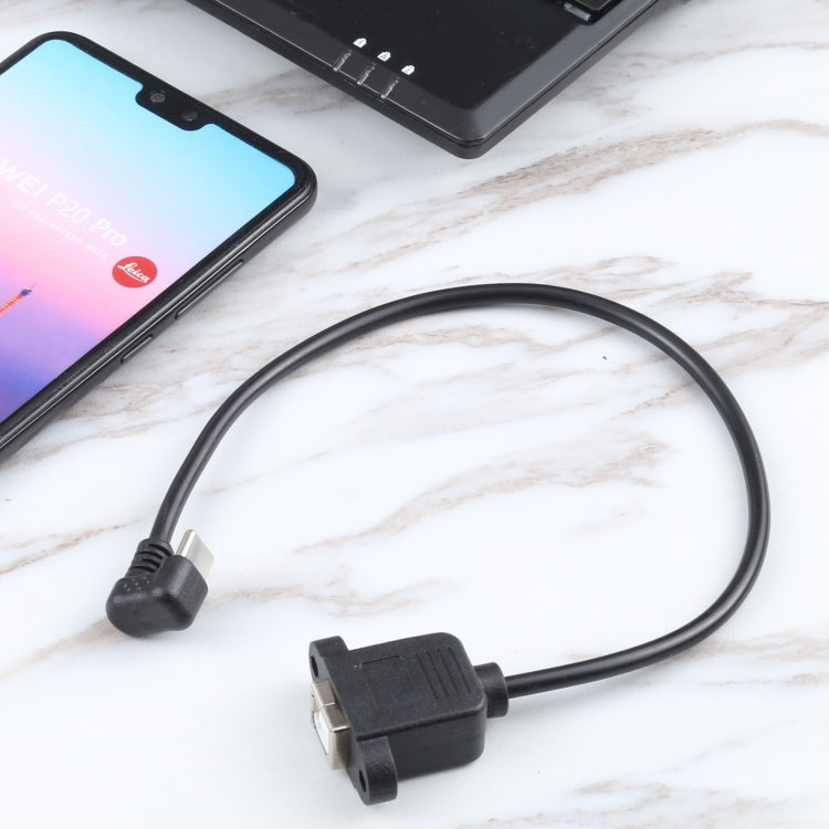 Câble connecteur femelle port d'impression carré de type B vers USB-C / Type-C mâle, Type-C vers type B carré